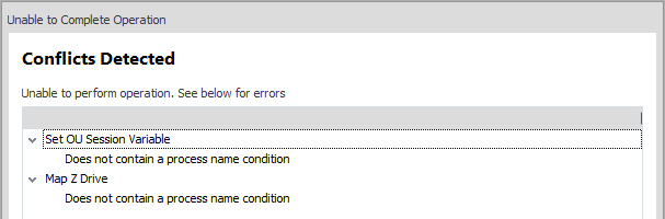 Copy Paste Conflicts